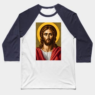 Jesus Art Icon Baseball T-Shirt